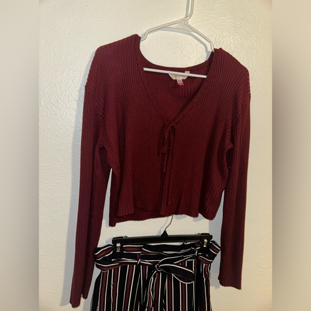 Burgundy Sweater